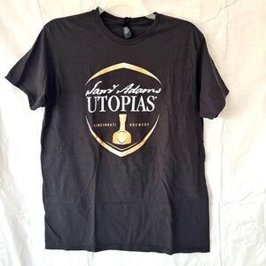 Utopias Cincy Black Sam Adams Short Sleeve Tee SZ XL NWOT